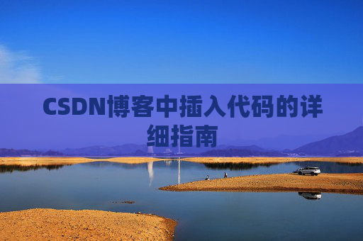 CSDN博客中插入代码的详细指南